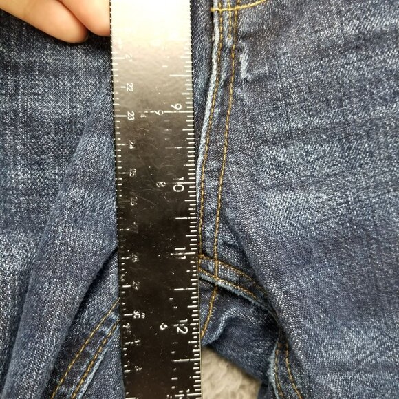 Jasper Conran Jeans Mens 38x32 Blue Straight Fit Stretch Button Fly Denim - Picture 5 of 13